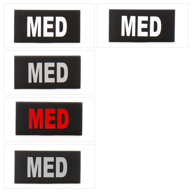 Eleven 10 E10-7001-MED-BLK/REF 2x4 Med ID Patch