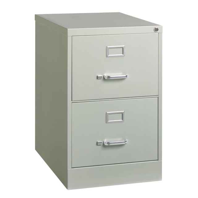 OFFICE DEPOT HID16953 WorkPro 26 1/2inD 2-Drawer Legal-Size Vertical File Cabinet, Light Gray OFFICE DEPOT HID16953 WorkPro 26 1/2inD 2-Drawer Legal-Size Vertical File Cabinet, Light Gray
