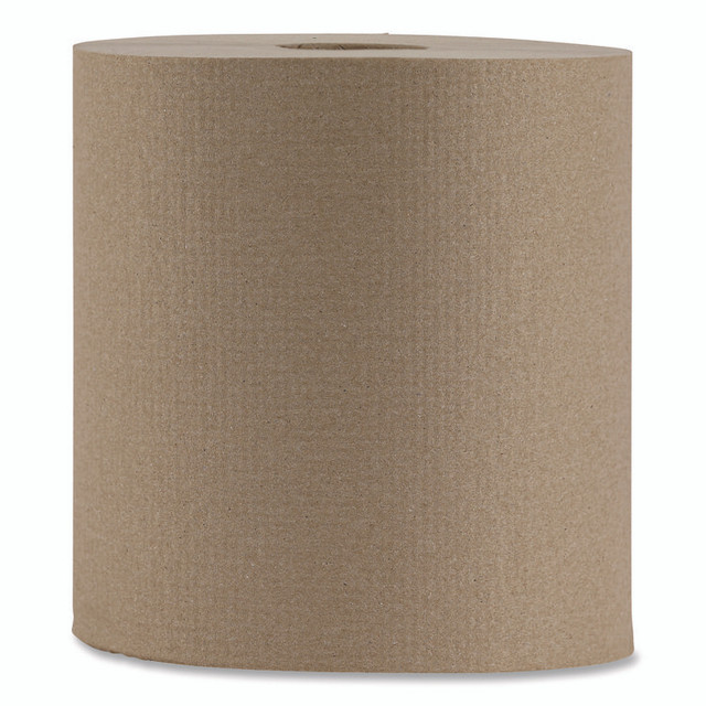 BOARDWALK 6256 Hardwound Paper Towels, Nonperforated, 1-Ply, 8" x 800 ft, Natural, 6 Rolls/Carton