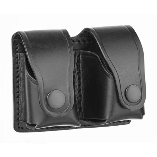 Dutyman 5811B Plain Leather Revolver Speed Loader Holders