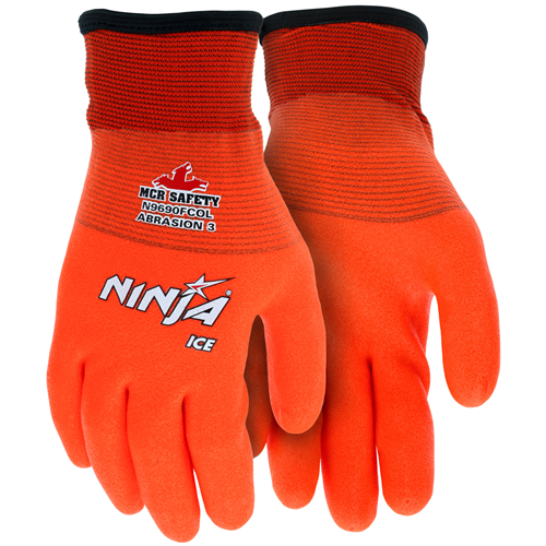 MCR Safety N9690FCOXL Ninja Ice-Hi Viz Orange, 7ga in 15ga out