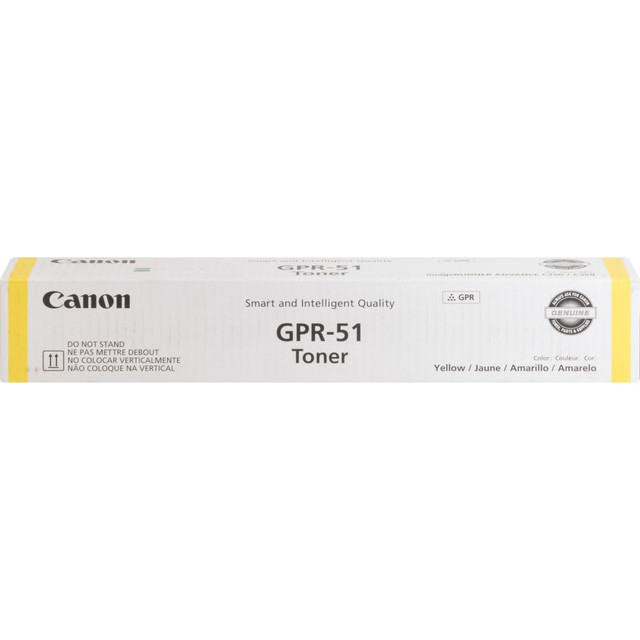 CANON USA, INC. GPR51Y Canon GPR-51 Original Laser Toner Cartridge - Yellow - 1 Each - 21500 Pages CANON USA, INC. GPR51Y Canon GPR-51 Original Laser Toner Cartridge - Yellow - 1 Each - 21500 Pages