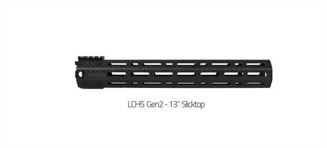 Lancer LCH5-G2-130-SR-BLK LCH5 Gen2 Carbon Fiber Handguard