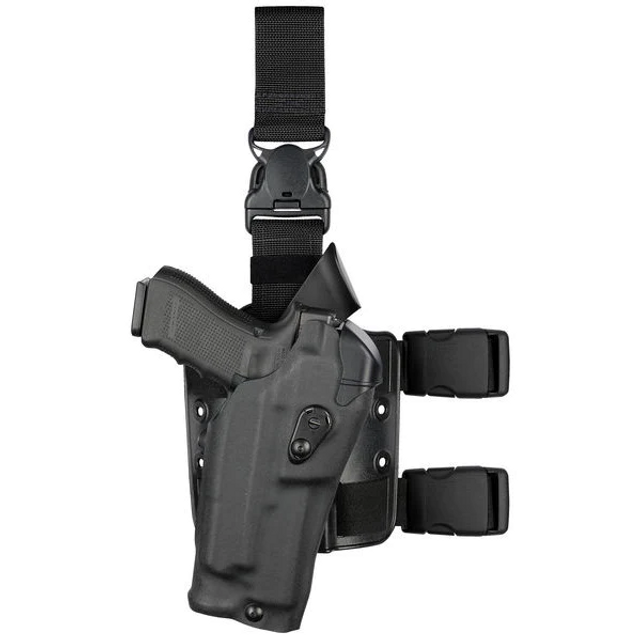 Safariland 1320784 Model 6385RDS ALS OMV Tactical Holster w/ Quick Release Leg Strap for Glock 17 MOS w/ SureFire XVL2 Safariland 1320784 Model 6385RDS ALS OMV Tactical Holster w/ Quick Release Leg Strap for Glock 17 MOS w/ SureFire XVL2