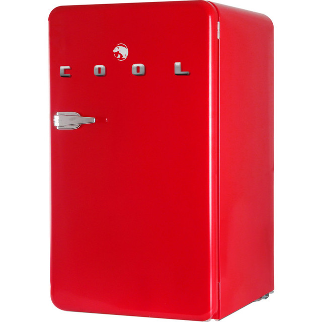 W APPLIANCE COMPANY LLC CCRR32HR Commercial Cool Retro 3.2 Cu. Ft. Refrigerator With Freezer, Red W APPLIANCE COMPANY LLC CCRR32HR Commercial Cool Retro 3.2 Cu. Ft. Refrigerator With Freezer, Red