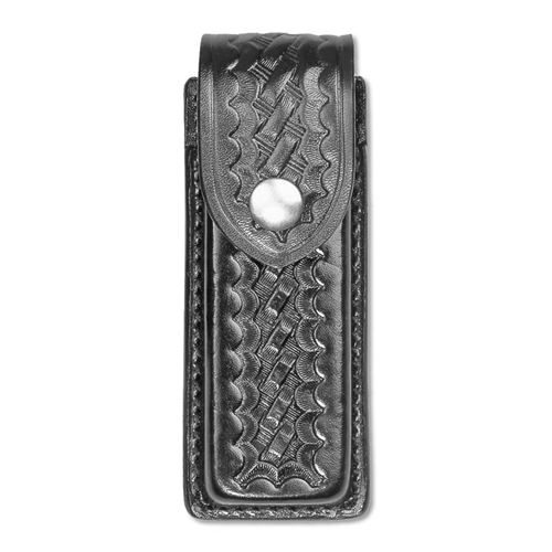 Dutyman 2721N Basketweave Leather Single Magazine Holder for .45 Single Stack