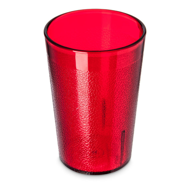 CARLISLE FOODSERVICE PRODUCTS, INC. CL552610 Carlisle Stackable SAN Plastic Tumblers, 8 Oz, Ruby, Pack Of 72