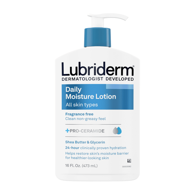 PFIZER CONSUMER HEALTHCARE 48323 Lubriderm Daily Moisture Lotion + Pro-Ceramide, Unscented, 16 fl. oz