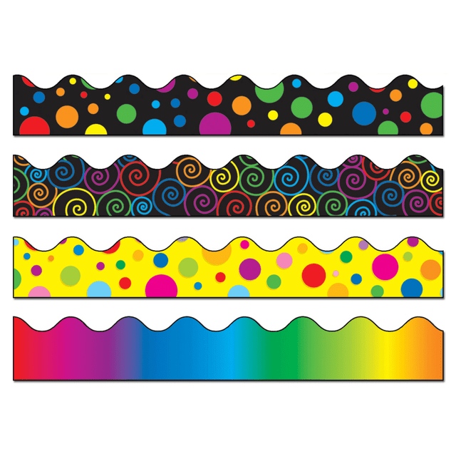 CARSON-DELLOSA PUBLISHING LLC 144031 Carson-Dellosa Scalloped Borders, Multicolor, Grades Pre-K - 8, Pack Of 52 CARSON-DELLOSA PUBLISHING LLC 144031 Carson-Dellosa Scalloped Borders, Multicolor, Grades Pre-K - 8, Pack Of 52