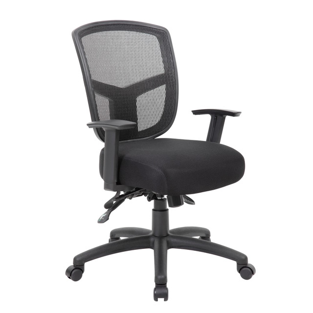 NORSTAR OFFICE PRODUCTS INC. B6023 Boss Office Products Contract Mesh Mid-Back Task Chair, Black NORSTAR OFFICE PRODUCTS INC. B6023 Boss Office Products Contract Mesh Mid-Back Task Chair, Black