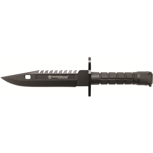 Smith & Wesson SW3B 8'' Special Ops M-9 Bayonet Special Force Knife/Black Polymer Scabbard Smith & Wesson SW3B 8'' Special Ops M-9 Bayonet Special Force Knife/Black Polymer Scabbard