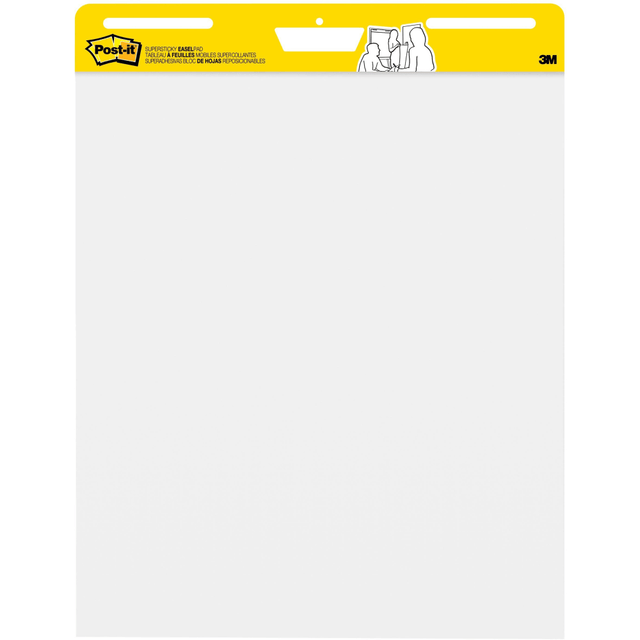 3M CO Post-it 559-SS  Super Sticky Easel Pad, 25in x 30in, White, Pad Of 30 Sheets