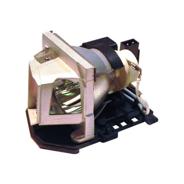 This new replacement front projector lamp 330-6183-ER from eReplacements is 100% compatible with your projector and has an estimated lamp lifetime of approximately 2000 hours. This lamp is user replaceable. Refer to your projector's manual for replacement instructions for this lamp. eReplacements front projector lamps will meet or exceed the original lamp specifications because they are manufactured for high performance using top quality replacement bulbs and the most up to date safety and engineering control standards. Brand new high quality replacement bulb manufactured in the ISO 9000 factories. Plastic housing engineered to perfectly fit into your projector. Internal safety features protect your device from electrical hazards. Why pay more for an expensive brand name replacement lamp? 330-6183-ER is a more economical solution to high priced brand name lamps. Thousands of resellers, dealers and service companies over the years have trusted eReplacements to provide their customers with quality replacement front project lamps.
