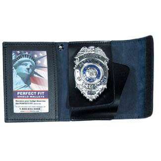 Perfect Fit 401-V Non Recessed Badge & ID Case w/ Velcro Closure - 3.25''x4.25''