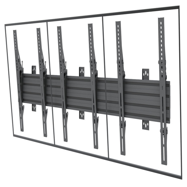 TRANSFORM PARTNERS LLC MI-20202 Mount-It! 3-Screen Landscape Menu Board Mount, Black