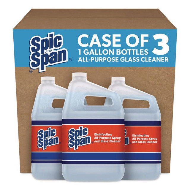 PROCTER & GAMBLE Spic and Span® 58773CT Disinfecting All-Purpose Spray and Glass Cleaner, Fresh Scent, 1 gal Bottle, 3/Carton