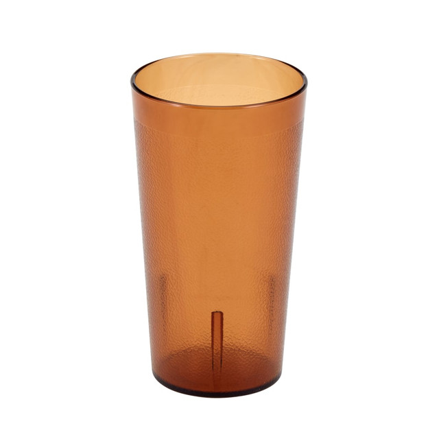 CAMBRO MFG. CO. 1600P2153 Cambro Colorware Styrene Tumblers, 16 Oz, Amber, Pack Of 24 Tumblers