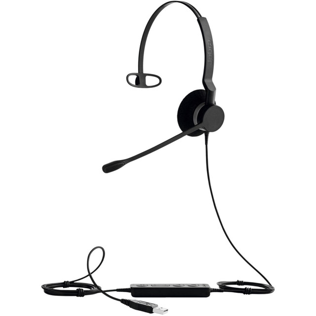 GN AUDIO USA INC. 2393-829-109 Jabra BIZ 2300 USB UC Wired Mono Headset - Mono - USB - Wired - Over-the-head - Monaural - Supra-aural - Noise Cancelling, Noise Reduction Microphone