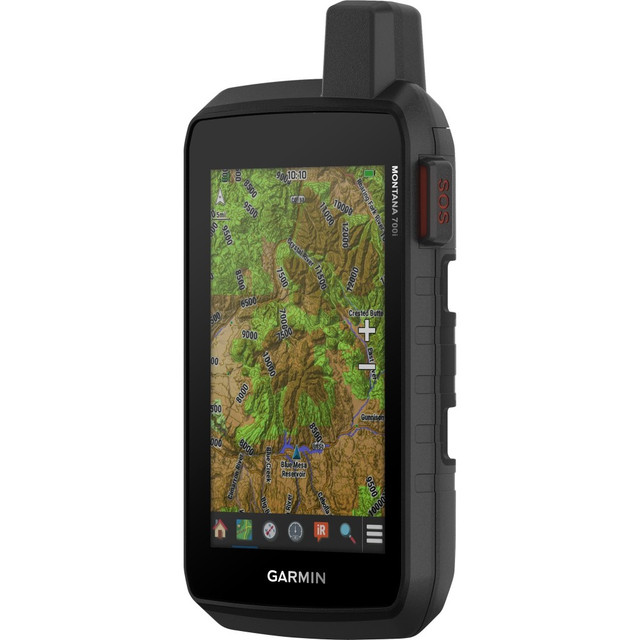 GARMIN INTERNATIONAL, INC. 010-02347-10 Garmin Montana 700i Handheld GPS Navigator - Rugged - Handheld, Mountable - 5in - Touchscreen - Compass, Barometer, Altimeter, Fish Finder - Bluetooth - Wireless LAN - USB - 18 Hour - Preloaded Maps - WVGA - 48