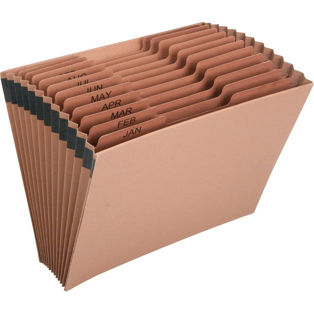 NATIONAL INDUSTRIES FOR THE BLIND 6819290 SKILCRAFT Letter Recycled Organizer Folder - 8 1/2in x 11in - 12 Pocket(s) - Brown - 30% Recycled - 1 Each NATIONAL INDUSTRIES FOR THE BLIND 6819290 SKILCRAFT Letter Recycled Organizer Folder - 8 1/2in x 11in - 12 Pocket(s) - Brown - 30% Recycled - 1 Each