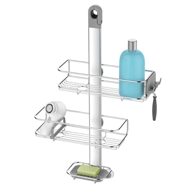 SIMPLEHUMAN LLC BT1098 simplehuman Adjustable Shower Caddy, Brushed Aluminum