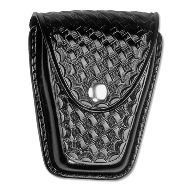 Dutyman 8421N Basketweave Leather Double Closed Cuff Case