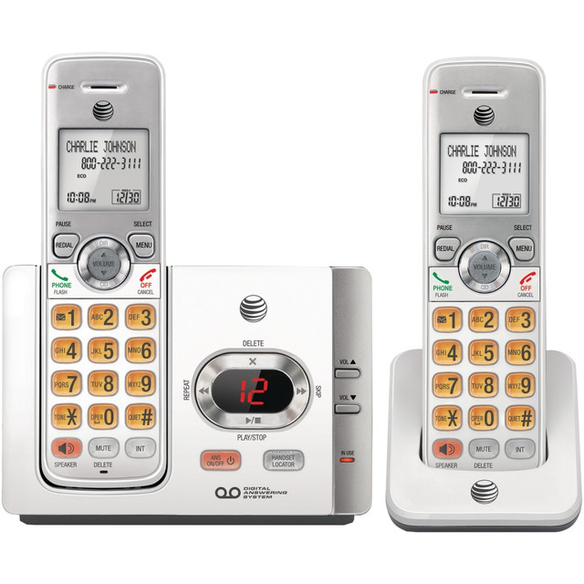 VTECH HOLDINGS LTD EL52215 AT&T DECT 6.0 Cordless Answering System With Caller ID/Call Waiting, White, EL52215