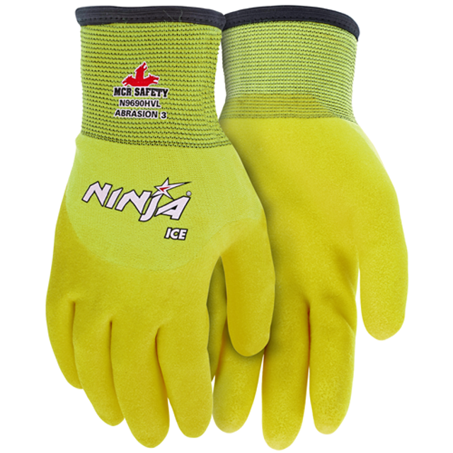 MCR Safety N9690HVM Ninja Ice-Hi Viz, 7G Inside-15G Outside