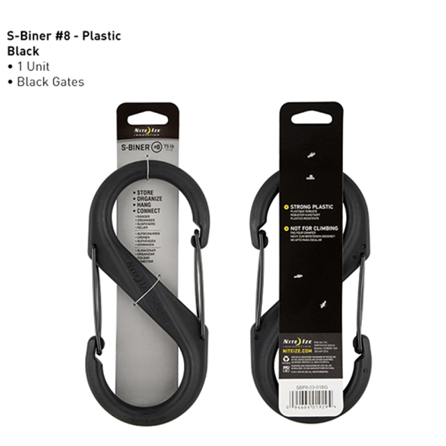 Nite-Ize SBP8-03-01BG Dual Carabiner Plastic