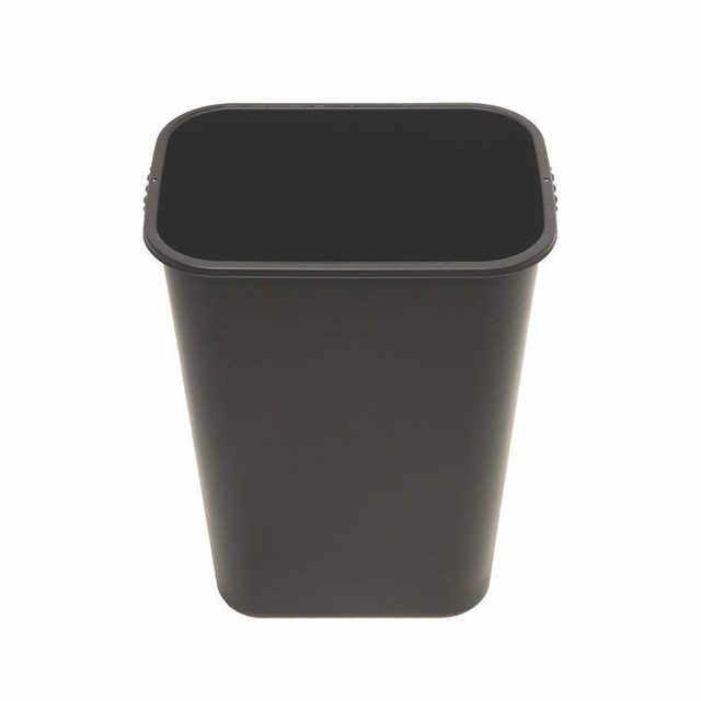 IMPACT PRODUCTS, LLC 7703-5 Soft-Sided Wastebasket, 41 qt, Polyethylene, Black
