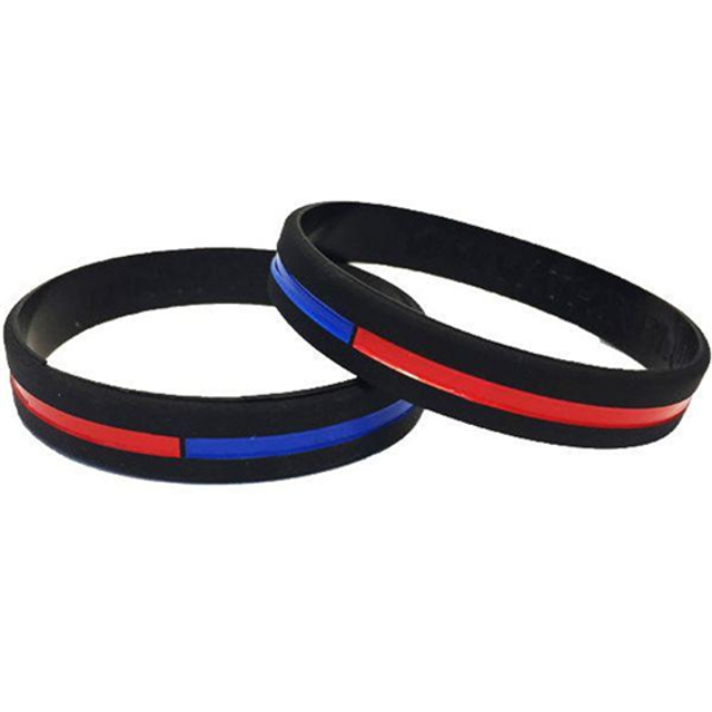 Thin Blue Line TRBL-DUAL-BR-9 Dual Bracelet Thin Blue Line TRBL-DUAL-BR-9 Dual Bracelet