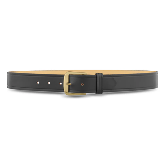 Dutyman 1511-48-9022 1-1/2"" Plain Leather Garrison Belt with Gold Buckle