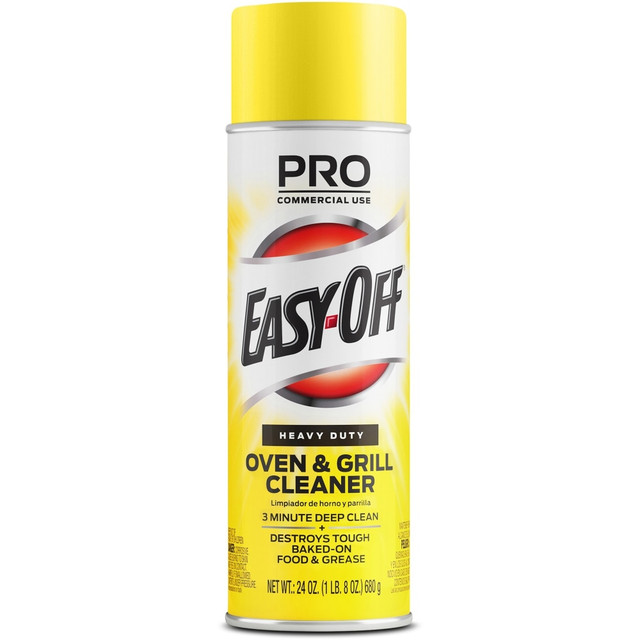 RECKITT BENCKISER Professional Easy-Off FS4200XX  Heavy Duty Oven & Grill Cleaner - Ready-To-Use - 24 fl oz (0.8 quart) - Lemon Floral ScentAerosol Spray Can - 1 Each - White