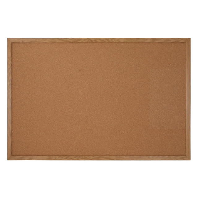 OFFICE DEPOT KK0251 Brand Cork Bulletin Board, 24in x 36in, Wood Frame With Oak Finish OFFICE DEPOT KK0251 Brand Cork Bulletin Board, 24in x 36in, Wood Frame With Oak Finish
