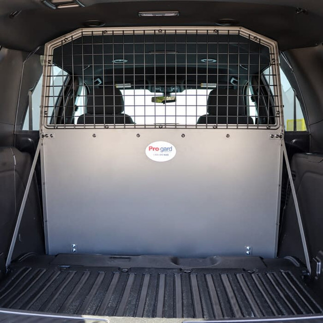 Pro-Gard Industries B5705T21 Chevy Tahoe PPV 2021 Cargo Barrier with Filler Panels - 7 Gauge Steel Wire