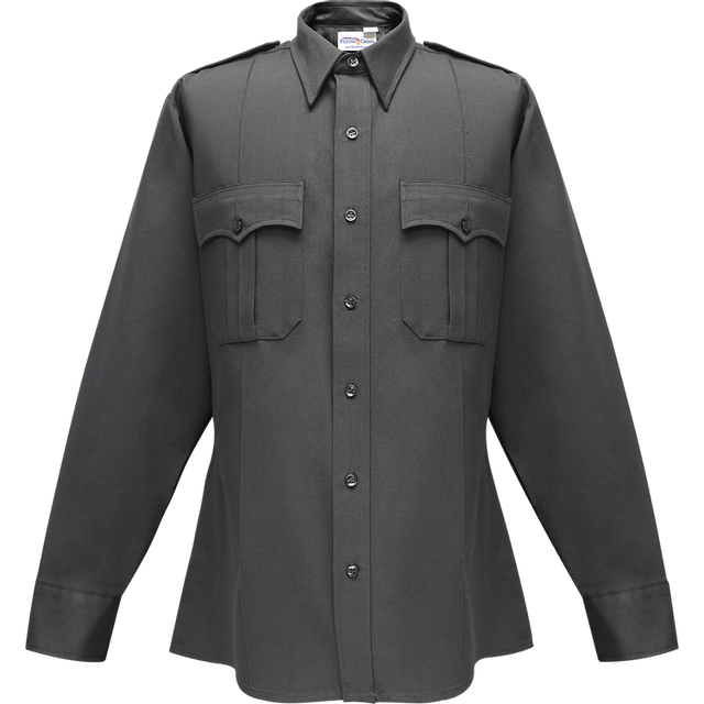Flying Cross 34W78Z 10 22.0/22.5 38/39 Command Public Safety Long Sleeve Shirt w/ Zipper