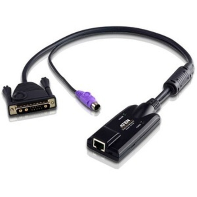ATEN TECHNOLOGIES KA7130 ATEN KA7130 SUN Legacy KVM Adapter - RJ-45 Female Network, mini-DIN Male Keyboard/Mouse, 13W3 Male Video ATEN TECHNOLOGIES KA7130 ATEN KA7130 SUN Legacy KVM Adapter - RJ-45 Female Network, mini-DIN Male Keyboard/Mouse, 13W3 Male Video