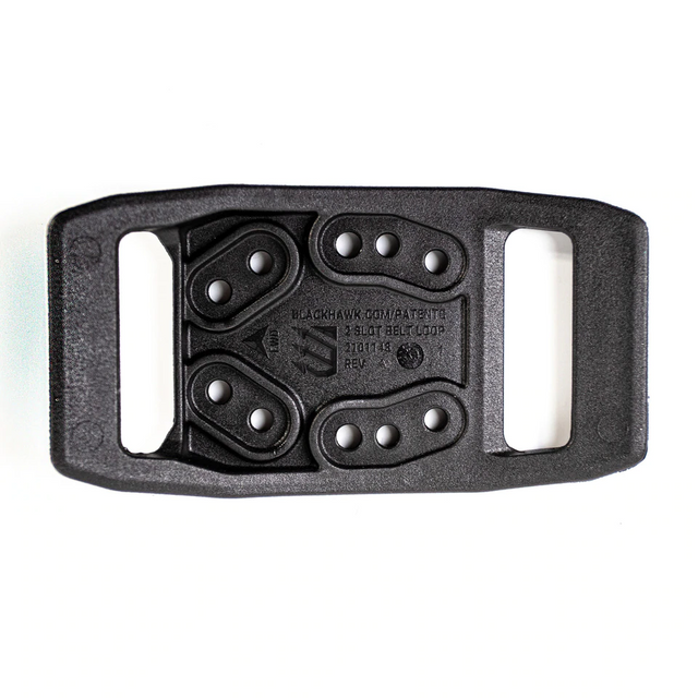 BLACKHAWK! 44H910BK T-Series Black 2-Slot belt loop, Clam BLACKHAWK! 44H910BK T-Series Black 2-Slot belt loop, Clam