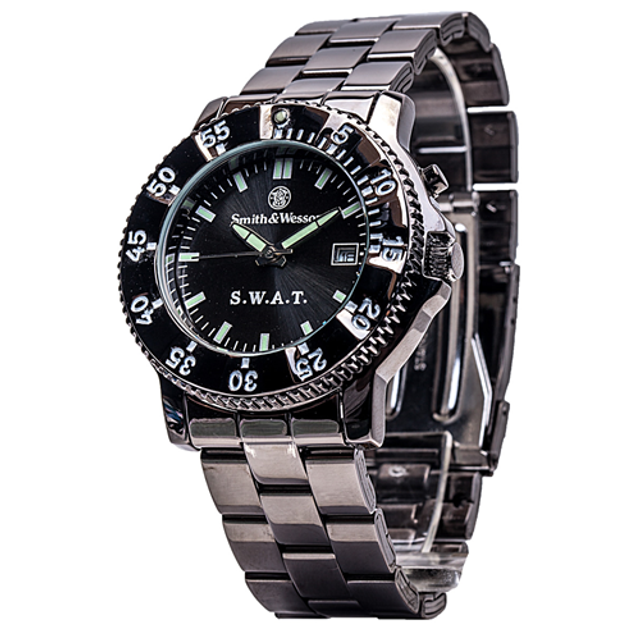 Smith & Wesson SWW-45M Smith & Wesson SWAT Watch w/ Metal Wristband Smith & Wesson SWW-45M Smith & Wesson SWAT Watch w/ Metal Wristband