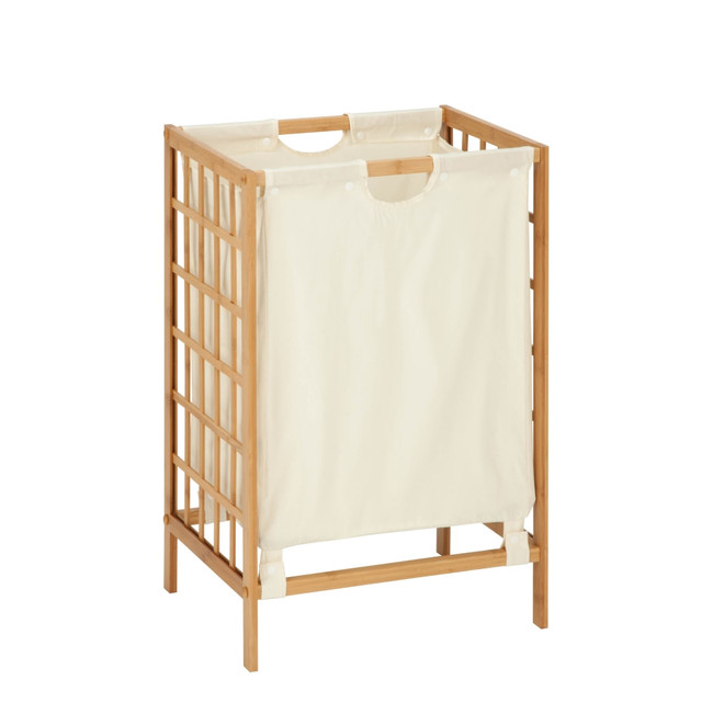 HONEY-CAN-DO INTERNATIONAL, LLC HMP-03770 Honey-Can-Do Knockdown Bamboo Hamper, 25 7/8in, Natural