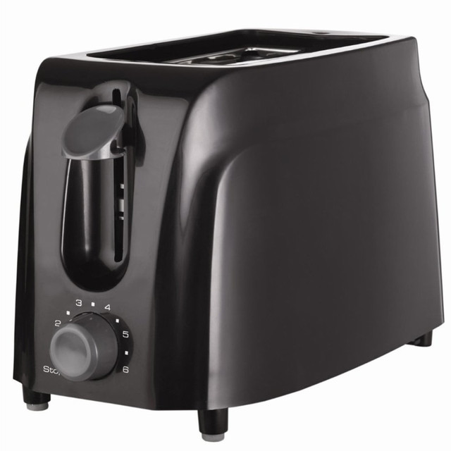 TODDYs PASTRY SHOP 99594451M Brentwood 2-Slice Cool-Touch Toaster, Black