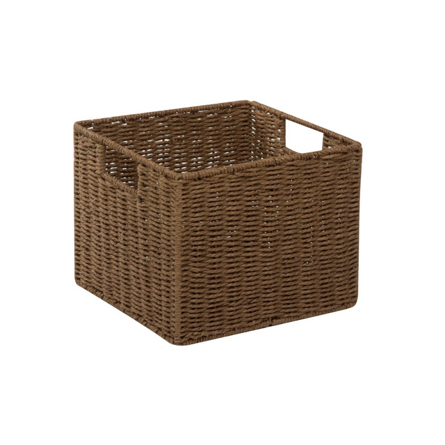 HONEY-CAN-DO INTERNATIONAL, LLC Honey Can Do STO-03567 Honey-Can-Do Paper Rope Storage Crate, Medium Size, Brown