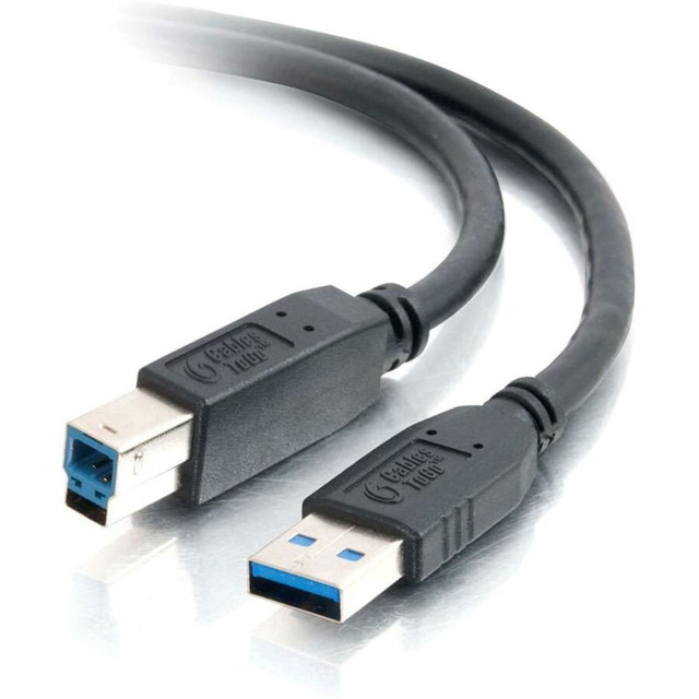 LASTAR INC. 54174 C2G 6.6ft USB A to USB B Cable - USB to USB B - USB 3.0 - Black - M/M - 6.56 ft USB Data Transfer Cable - Type A Male USB - Type B Male USB - Shielding - Black