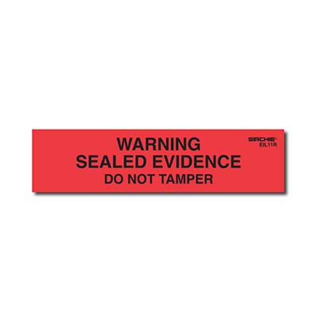 Sirchie EIL11R WARNING/SEALED EVIDENCE Labels 1'' x 4'' (Roll of 250)