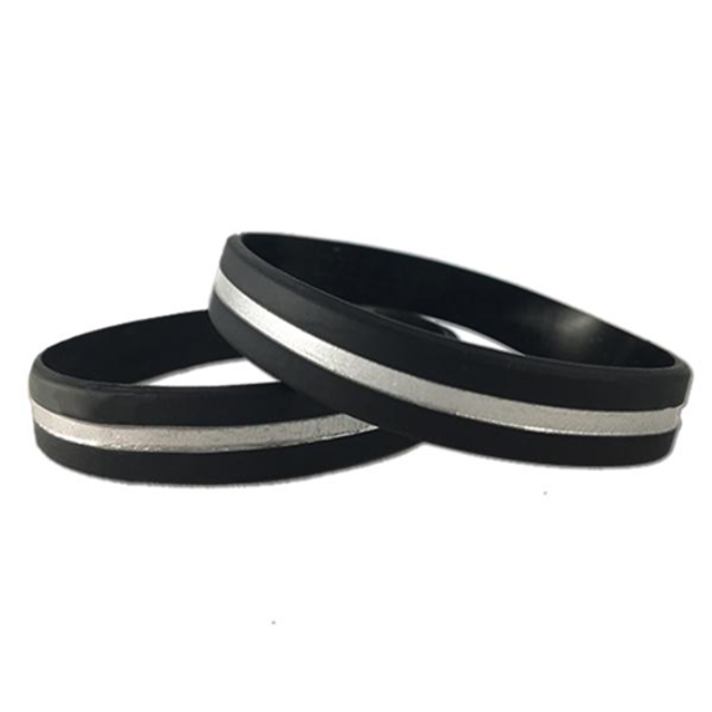 Thin Blue Line TSL-BR-9 Thin Silver Line Bracelet, 9 Inch