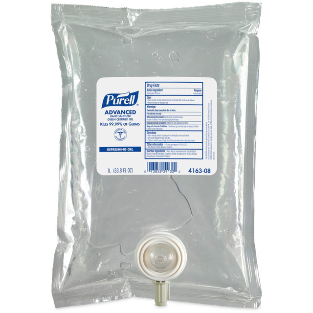 Formulated to be gentle on skin with four conditioners. Free of preservatives, dyes, triclosan, parabens and phthalates.  Tough on germs, easy on hands.  Kills 99.99% of most common germs that may cause illness.  SANITARY SEALED refill helps prevent contamination  Compatible with Nitrile, Latex, and Vinyl gloves.