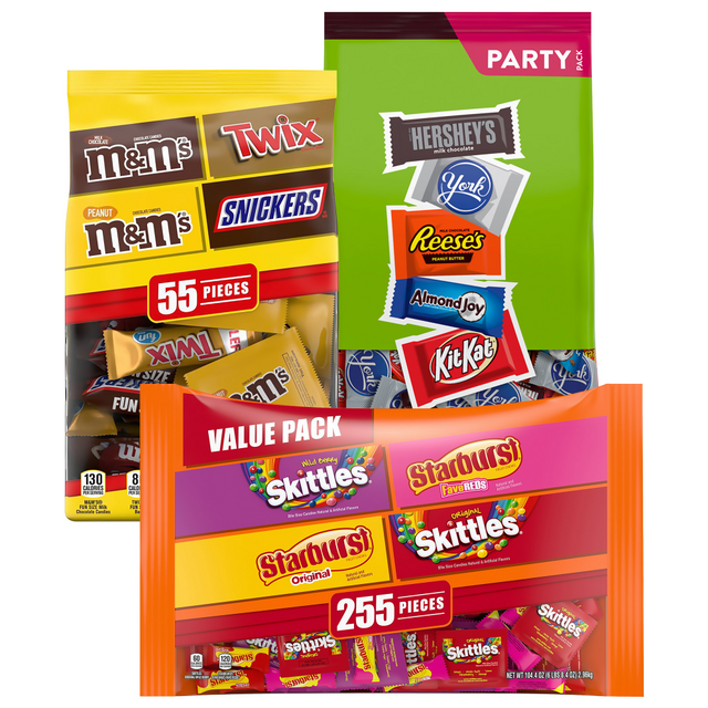 SUNSET HILL FARM No Brand 008101288594 MARS And Hersheys Fun-Size Variety Packs, Box Of 3 Bags