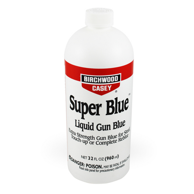 Birchwood Casey BC-13432 Super Blue Liquid Gun Blue, 32 fl. oz. Bottle Birchwood Casey BC-13432 Super Blue Liquid Gun Blue, 32 fl. oz. Bottle