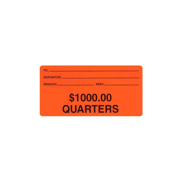 CONTROL, INC. 550003 Control Group Self-Adhesive Coin ID Labels, 550003, 2in x 4in, Orange, Pack Of 100 CONTROL, INC. 550003 Control Group Self-Adhesive Coin ID Labels, 550003, 2in x 4in, Orange, Pack Of 100