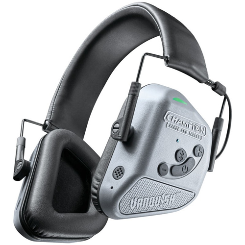 Champion Targets 40980 Champion Targets 40980 Vanquish Pro Electronic Hearing Protection Earmuffs, Gray